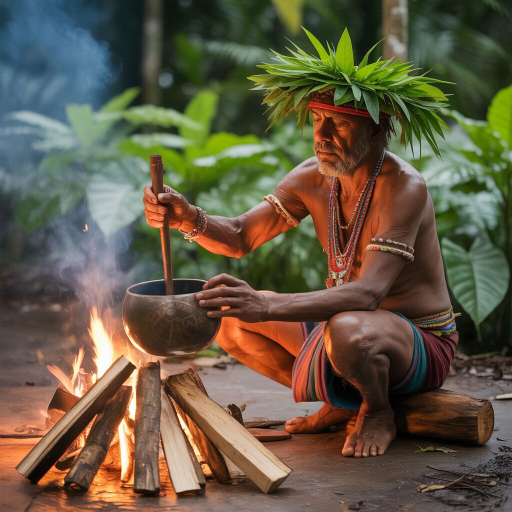 Entdecken Sie, was Ayahuasca ist: Erfahren Sie alles über die Wirkung, mögliche Risiken und spirituelle Erfahrungen mit der traditionellen schamanischen Pflanzendroge aus dem Amazonas.
